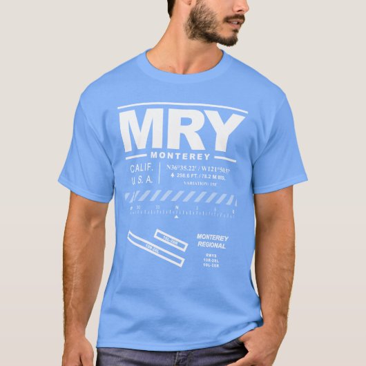 モントレーリージョナルエアポートMRY Tシャツ (正面)