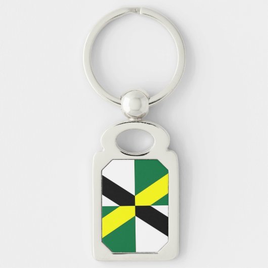 モントレー国旗を持つ愛国的なキーチェーン キーホルダー (正面)