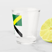 モントレー国旗を持つ愛国的なショットグラス ショットグラス (右)