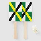 モントレー国旗を持つ愛国的なハンドファンのセット ハンドファン (正面&裏面)