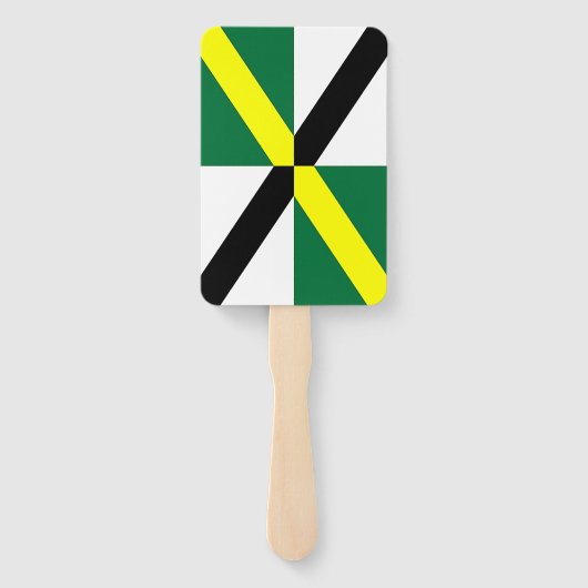 モントレー国旗を持つ愛国的なハンドファンのセット ハンドファン (裏面)