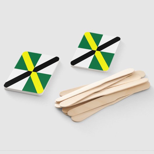 モントレー国旗を持つ愛国的なハンドファンのセット ハンドファン (組立なし)