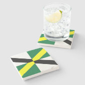 モントレー国旗を持つ愛国的な石コースター ストーンコースター (横)