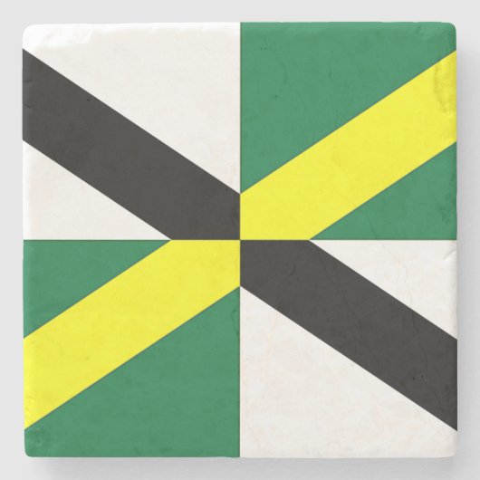 モントレー国旗を持つ愛国的な石コースター ストーンコースター (正面)