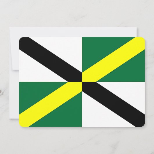 モントレー国旗を持つ愛国的招待状 招待状 (正面)