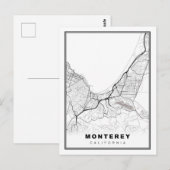 モントレー地図 ポストカード (正面/裏面)
