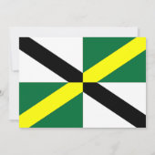 モントレー市旗を持つベビーシャワー招待状 招待状 (裏面)