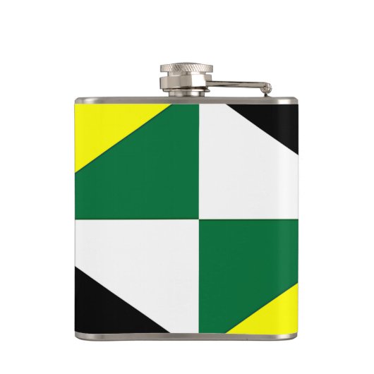 モントレー市旗を持つ愛国的なフラスコ フラスク (裏面)