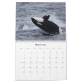 モントレー湾のクジラとイルカ カレンダー (3月 2027)