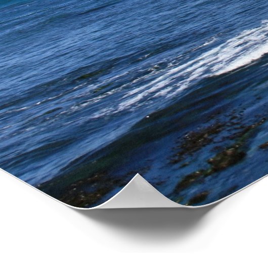 モントレー湾海岸線、ワイド写真 ポスター (角)