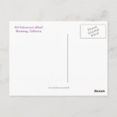 モントレー、カリフォルニア州オールドフィッシャーマンズワーフ ポストカード (裏面)