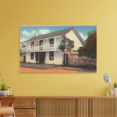 モントレー、カリフォルニア旧捕鯨駅の眺め キャンバスプリント (インサイチュ (リビング))