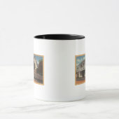 モントレー、カリフォルニア旧捕鯨駅の眺め マグカップ (中央)