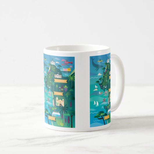 モントレー+カーメルマグ コーヒーマグカップ (正面右)