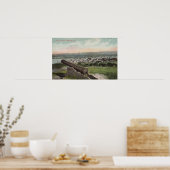 モントレー， CA – モントレーの鳥瞰図 ポスター (キッチン)