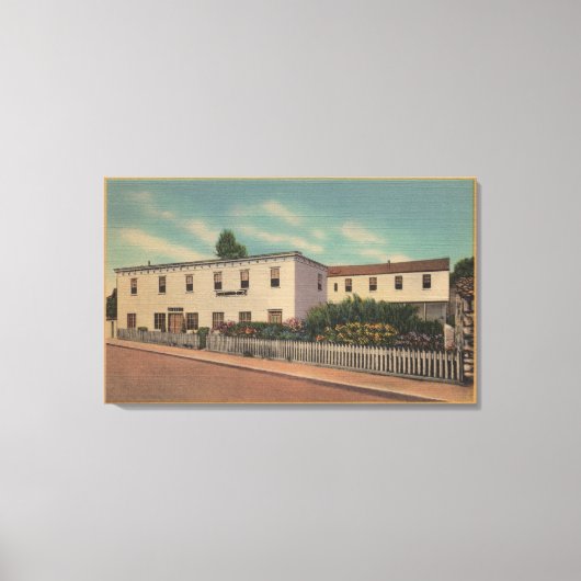 モントレー, CA – ロバート・ルイ・スティーブンソンの家 キャンバスプリント (正面)