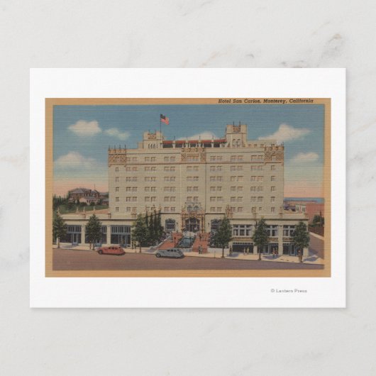 モントレーCA – ホテルサンカルロスビュー ポストカード (正面)
