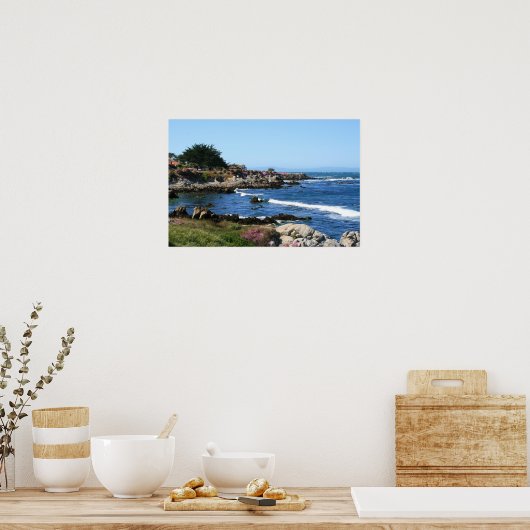 モントレ湾海岸線写真(3/6) ポスター (キッチン)