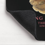 モントークオフ深いエンドラッキーフルケ魚釣りピーチ マウスパッド (コーナー)