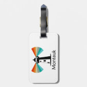 モントークポイントニューヨークライトハウスレインボー ラゲッジタグ (裏面縦)