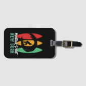 モントークポイントビーチニューヨークヴィンテージレトロサーフィン ラゲッジタグ (正面横)