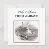 モントークポイントライトハウスハンプトン結婚ズSQ 招待状 (正面)