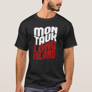 モントークロングアイランドTシャツ – 赤白 Tシャツ