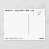 モントーク帆船（6月19日。1897日） ポストカード (裏面)