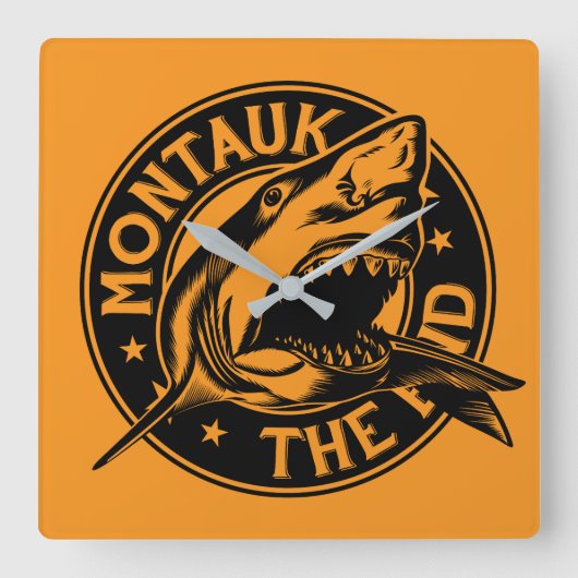 モントーク・サルベージ株式会社モントーク終壁時計 スクエア壁時計 (正面)