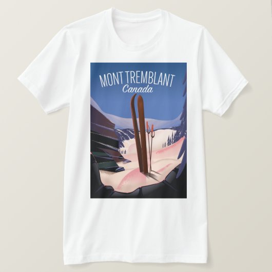 モント・トレンブラン スキー カナダ Tシャツ (デザイン正面)