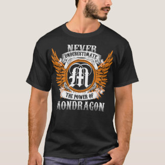 モンドラゴンの名前のシャツは力を過小評価しない Tシャツ