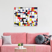 モンドリアネスク キャンバスプリント (インサイチュ (リビング))