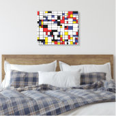 モンドリアネスク キャンバスプリント (インサイチュ (寝室))
