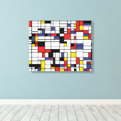 モンドリアネスク キャンバスプリント (インサイチュ (ウッドフロア))