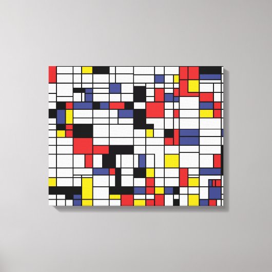 モンドリアネスク キャンバスプリント (正面)