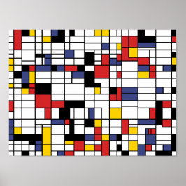 モンドリアネスク ポスター