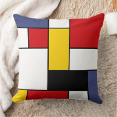 モンドリアンによってインスパイアデザイン クッション (ブランケット)