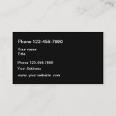モンドリアンによってインスパイア最小主義のデザイン 名刺 (裏面)