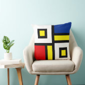 モンドリアンに着想を得た抽象芸術 クッション (椅子)