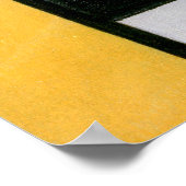 モンドリアンのコンポジション赤、黄、青、黒 ポスター (角)