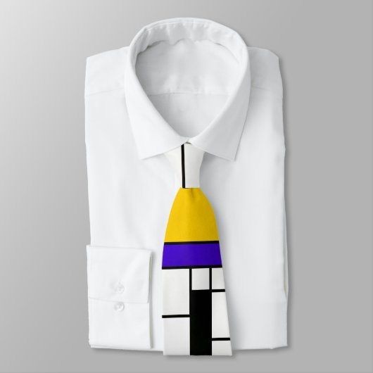 モンドリアンのスタイルの抽象美術 ネクタイ (タイ)