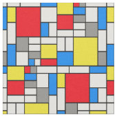 モンドリアンのテーマの生地 ファブリック (クローズアップ)