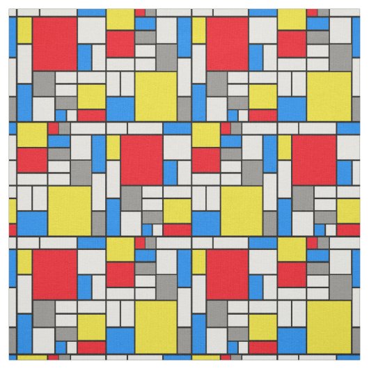 モンドリアンのテーマの生地 ファブリック (見本)