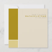 モンドリアンのレトロのモダンな芸術のカラフルの保存日付 セーブザデート (正面)