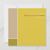 モンドリアンのレトロのモダンな芸術のカラフルの保存日付 セーブザデート (正面)