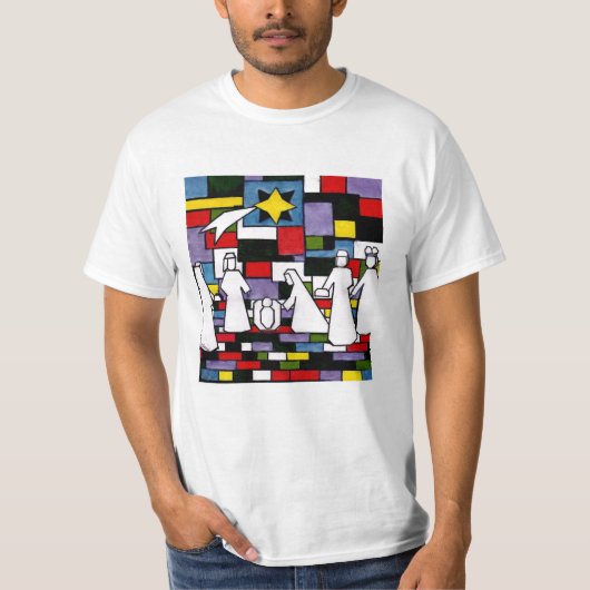 モンドリアンの出生- De Stijl - Neoplasticism Tシャツ (正面)