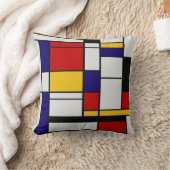 モンドリアンの幾何学 クッション (ブランケット)