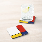 モンドリアンの抽象美術のスタイル コースター (右側)