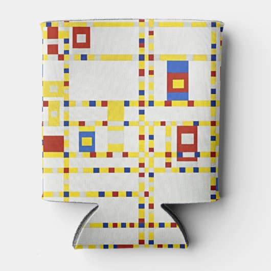 モンドリアンの最高傑作:ブロードウェイブギーウーギー 缶クーラー (正面)