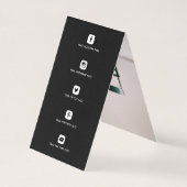 モンドリアンの近代美術のDe Stijl Minimalistの抽象芸術 名刺 (裏面)